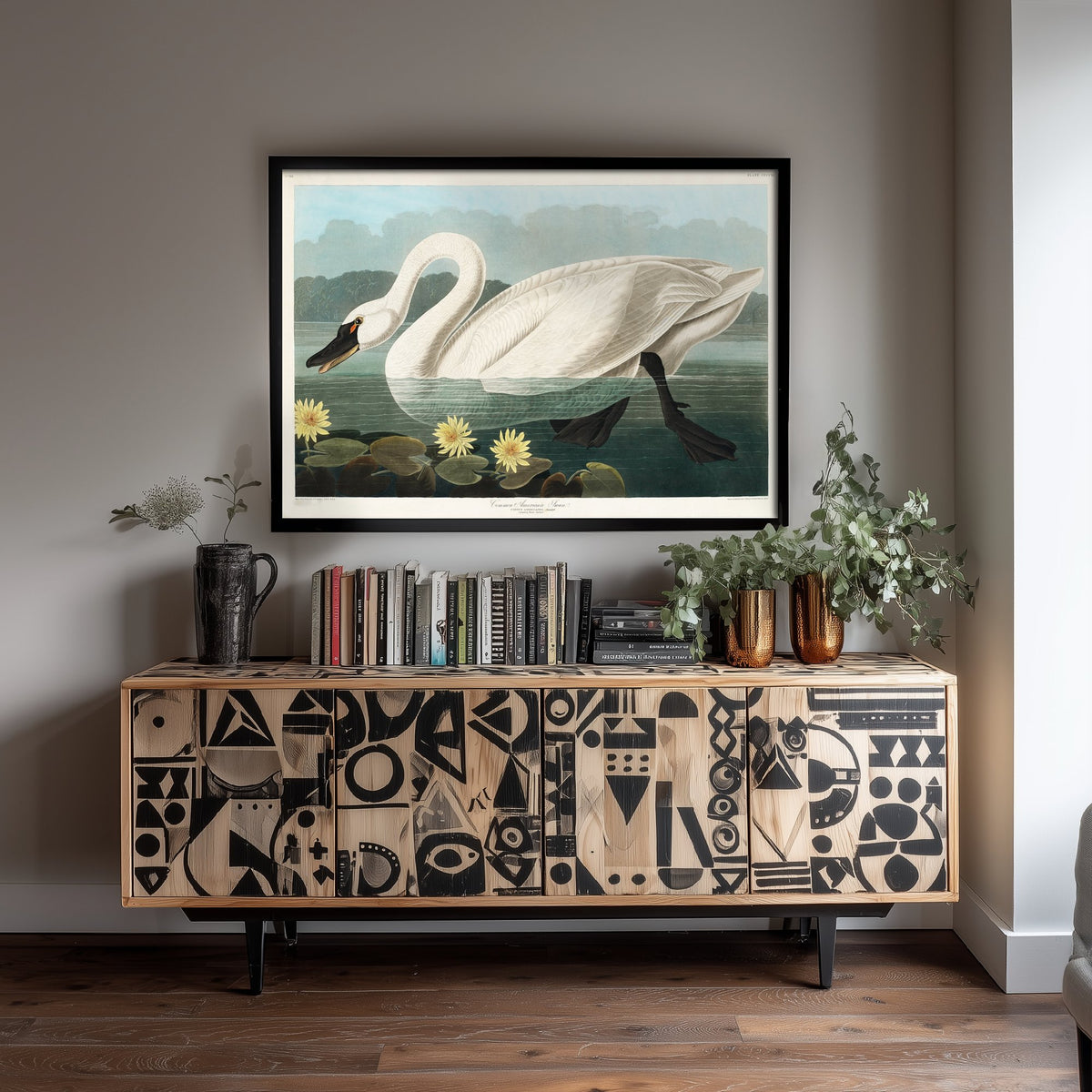 Tundra Swan Art Print - John James Audubon Poster - Birds of America Vintage Illustration