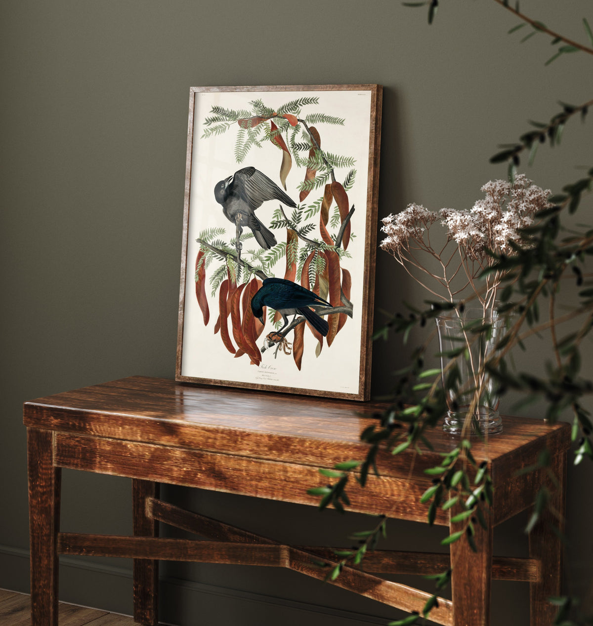 Fish Crow Art Print - John James Audubon Poster - Birds of America Vintage Illustration