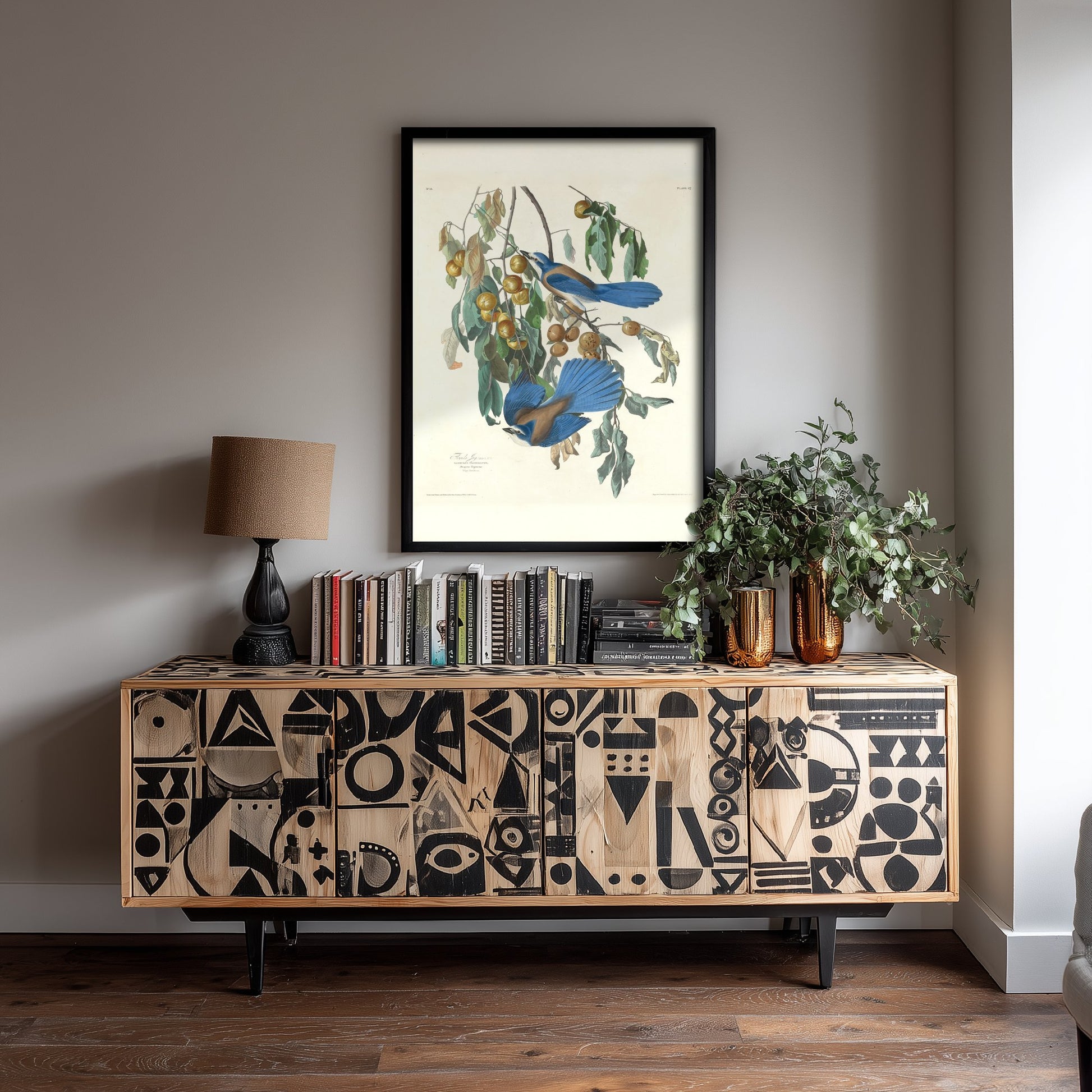 John James Audubon - Florida Jays - Classic Painting Art Print - Birds of America Poster - Blue Jays 1/3