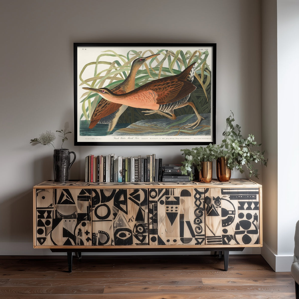 King Rail Art Print - John James Audubon Poster - Birds of America Vintage Illustration