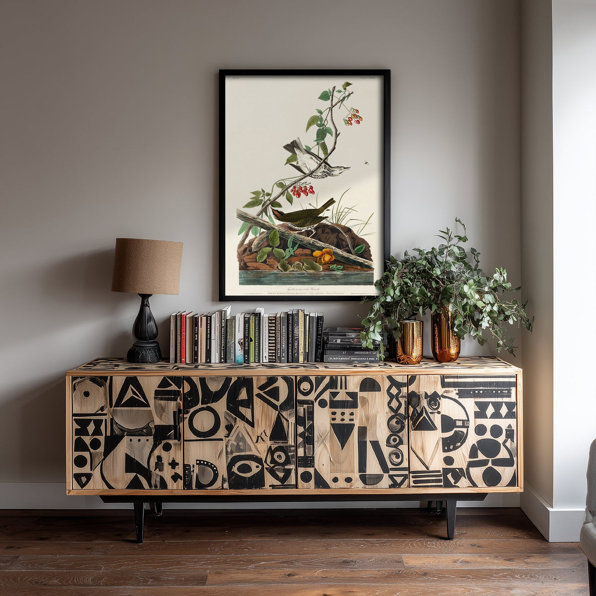 Ovenbird Art Print - John James Audubon Poster - Birds of America Vintage Illustration