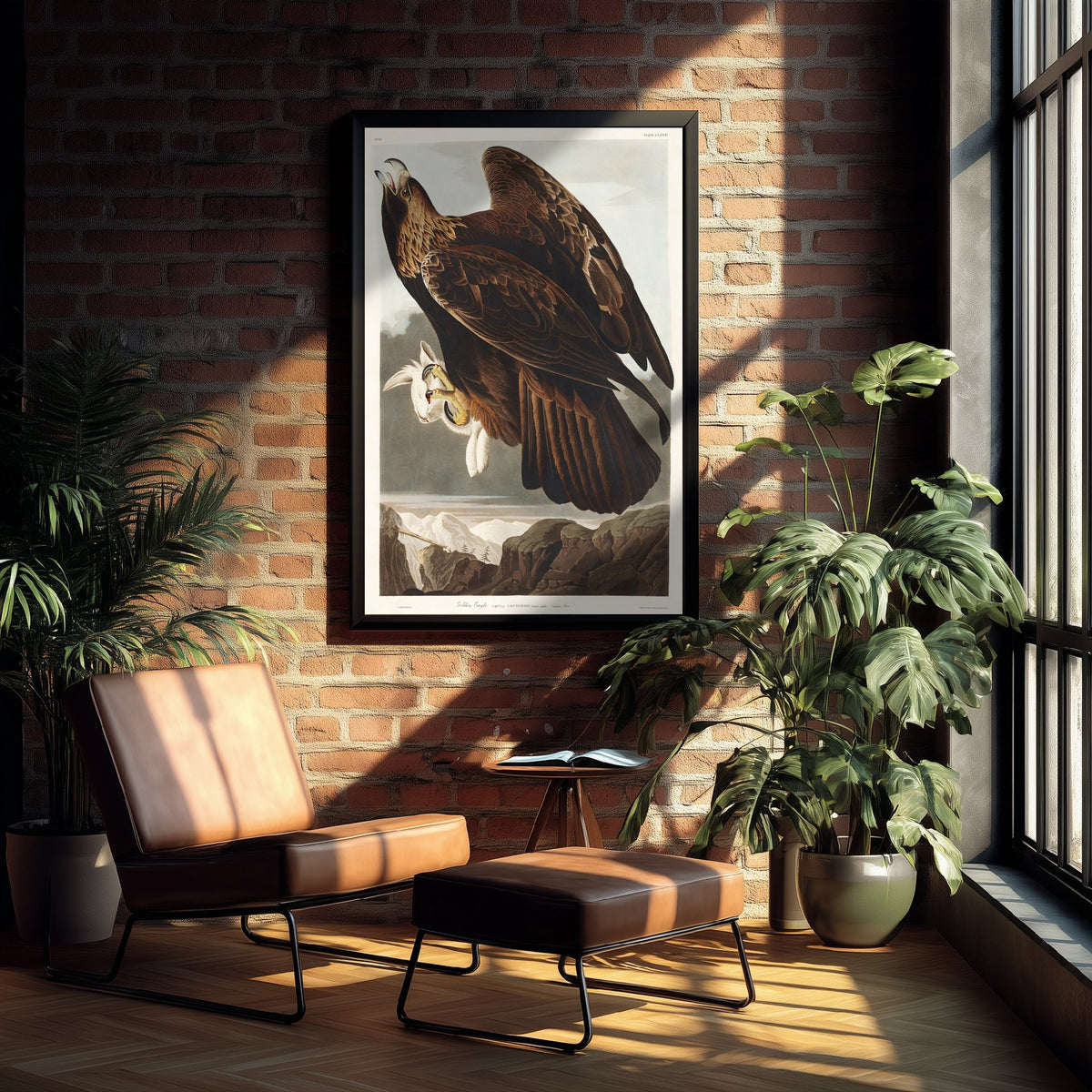 Golden Eagle Art Print - John James Audubon Poster - Birds of America Vintage Illustration