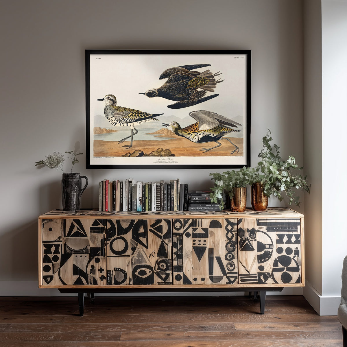 American Golden Plover Art Print - John James Audubon Poster - Birds of America Vintage Illustration