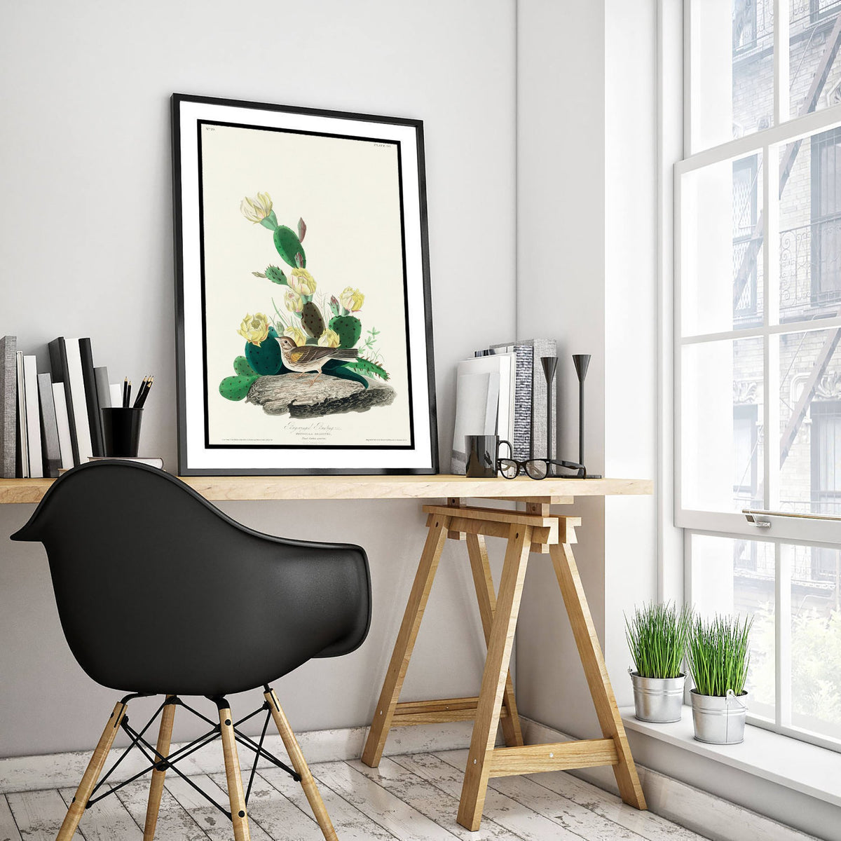 Vesper Sparrow Art Print - John James Audubon Poster - Birds of America Vintage Illustration