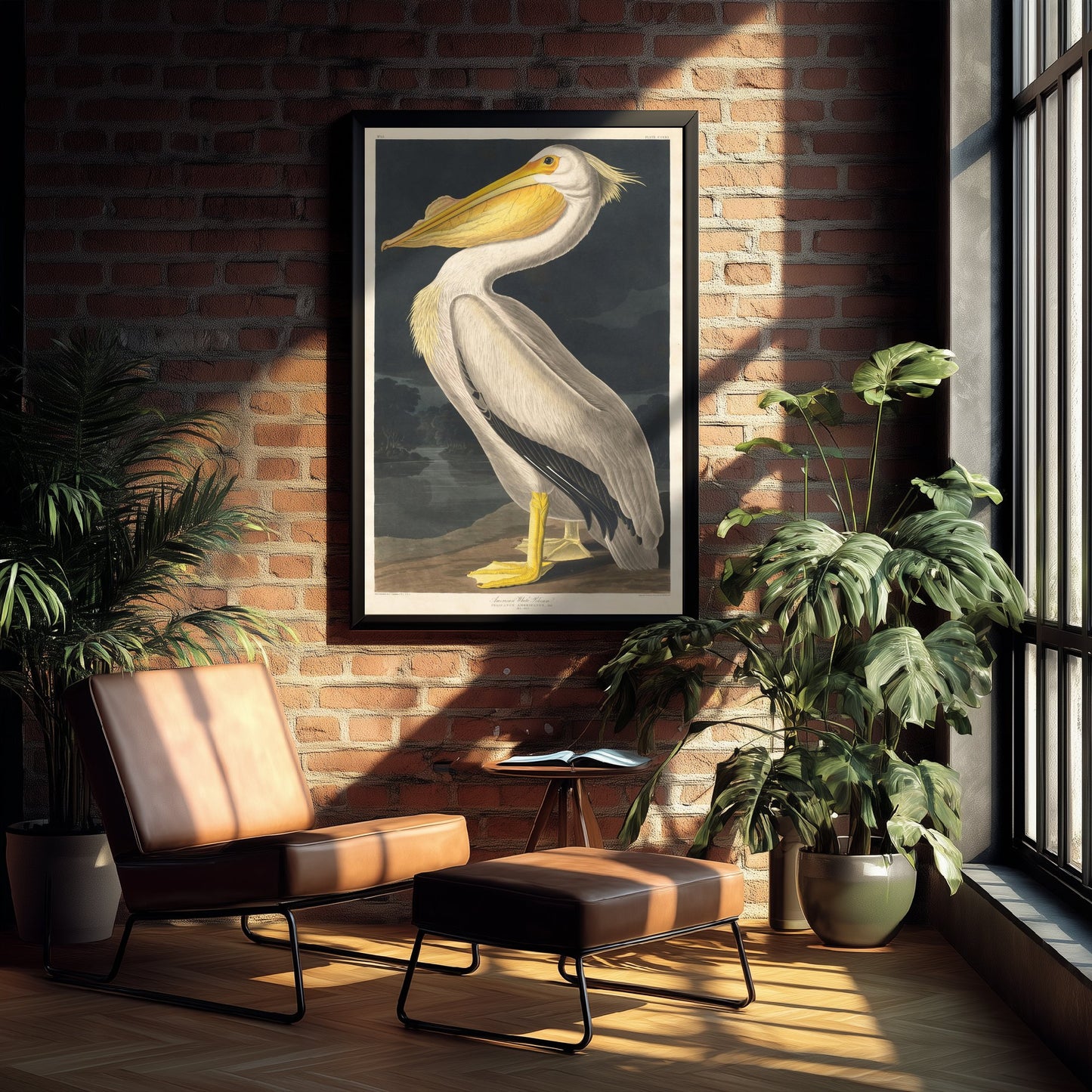 John James Audubon - American White Pelican - Birds of America Art Print Poster - Classic Painting 3/3