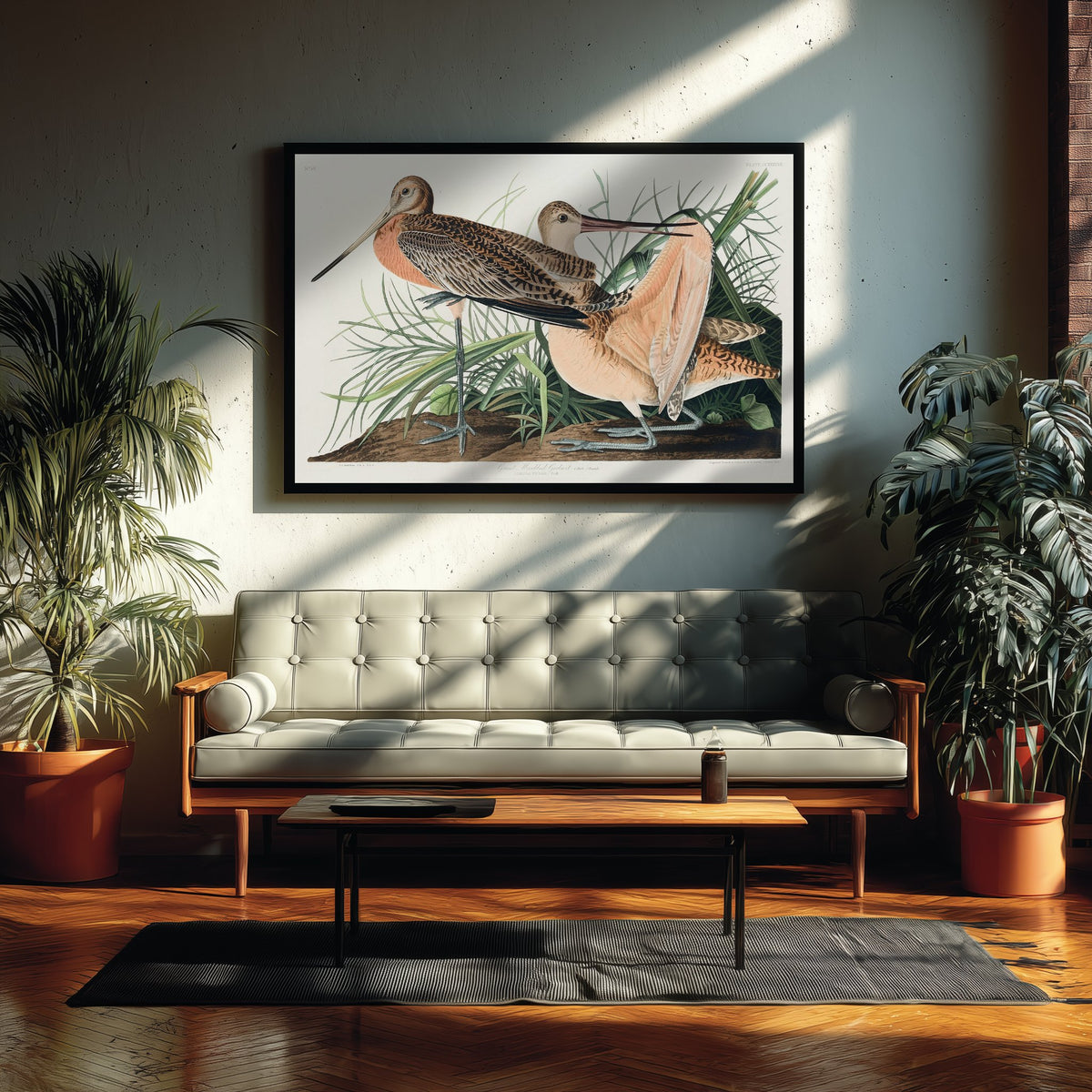 Marbled Godwit Art Print - John James Audubon Poster - Birds of America Vintage Illustration