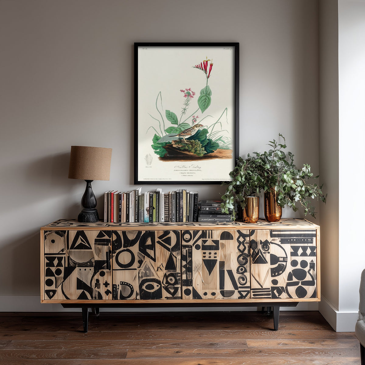 Henslow's Sparrow Art Print - John James Audubon Poster - Birds of America Vintage Illustration