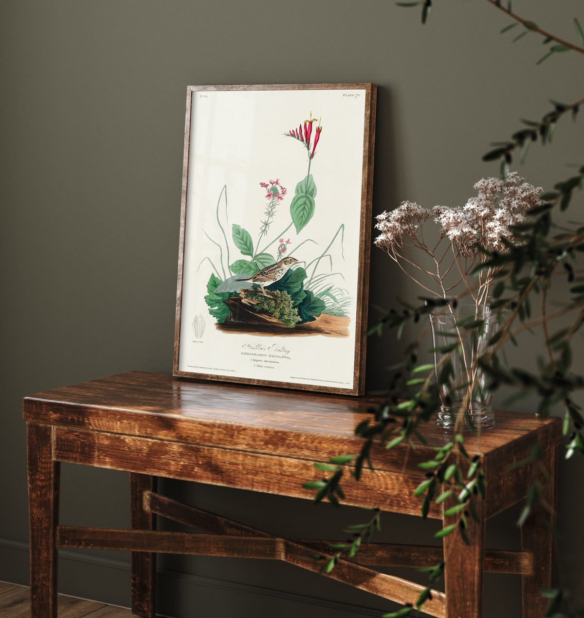 Henslow's Sparrow Art Print - John James Audubon Poster - Birds of America Vintage Illustration