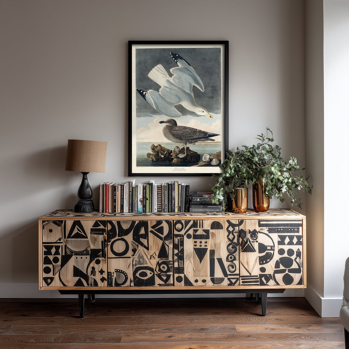Herring Gull Art Print - John James Audubon Poster - Birds of America Vintage Illustration