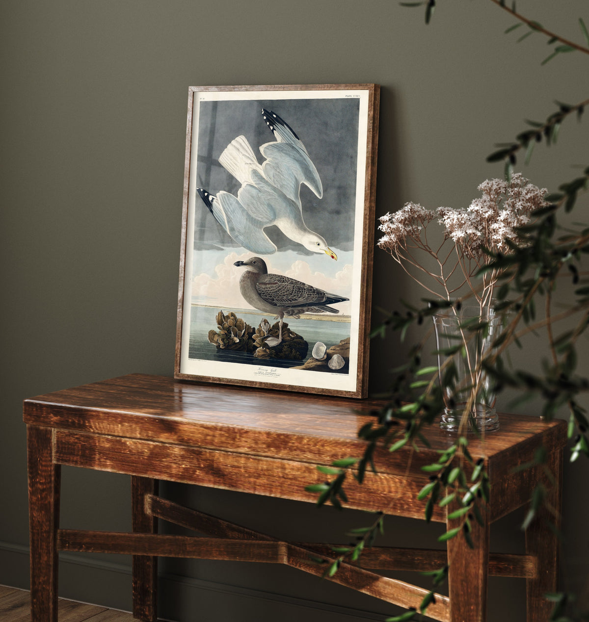 Herring Gull Art Print - John James Audubon Poster - Birds of America Vintage Illustration