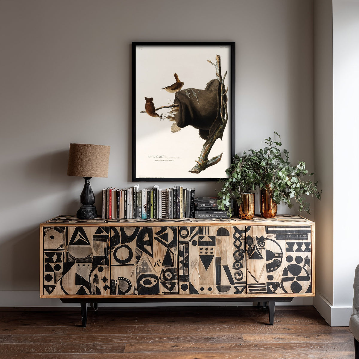 House Wren Art Print - John James Audubon Poster - Birds of America Vintage Illustration