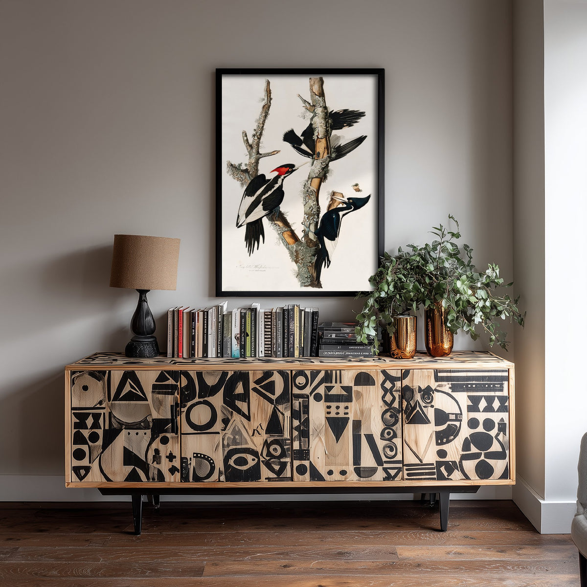Ivory-billed Woodpecker Art Print - John James Audubon Birds of America Poster - Vintage Ornithology Illustration