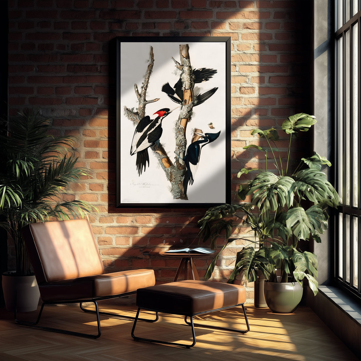 Ivory-billed Woodpecker Art Print - John James Audubon Birds of America Poster - Vintage Ornithology Illustration