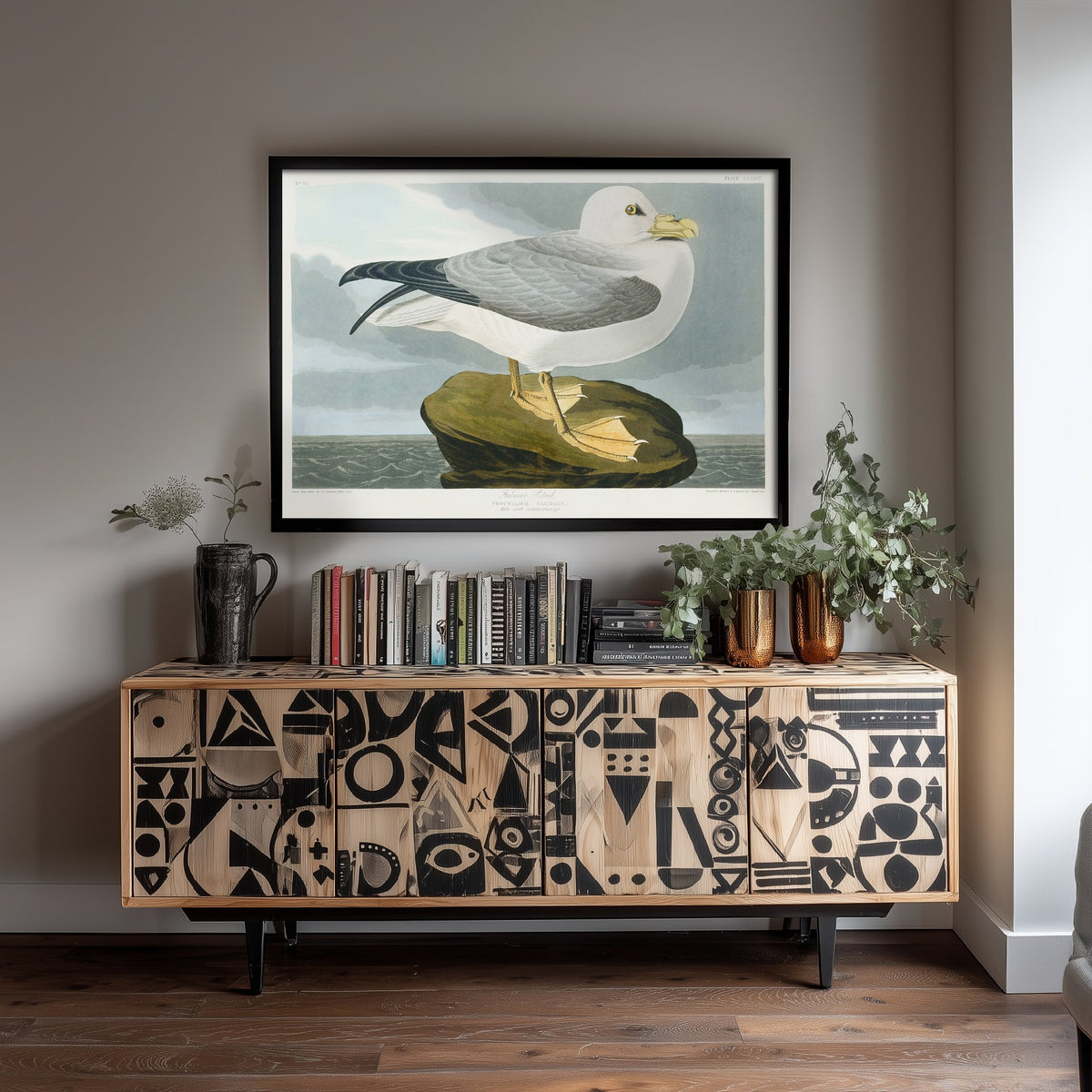 Ivory Gull Art Print - John James Audubon Birds of America Poster - Vintage Seabird Ornithology Illustration