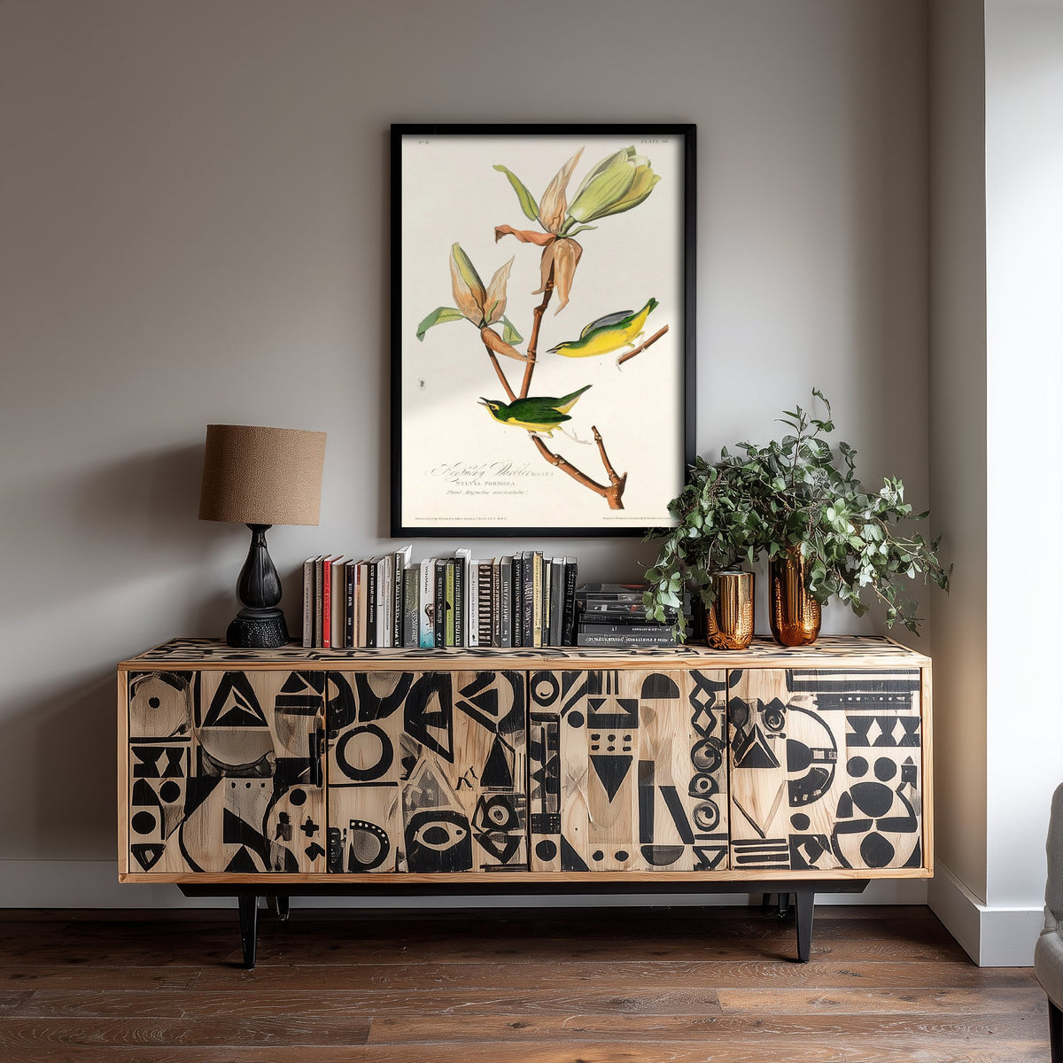 Kentucky Warbler Art Print - John James Audubon Birds of America Poster - Vintage Ornithology Illustration
