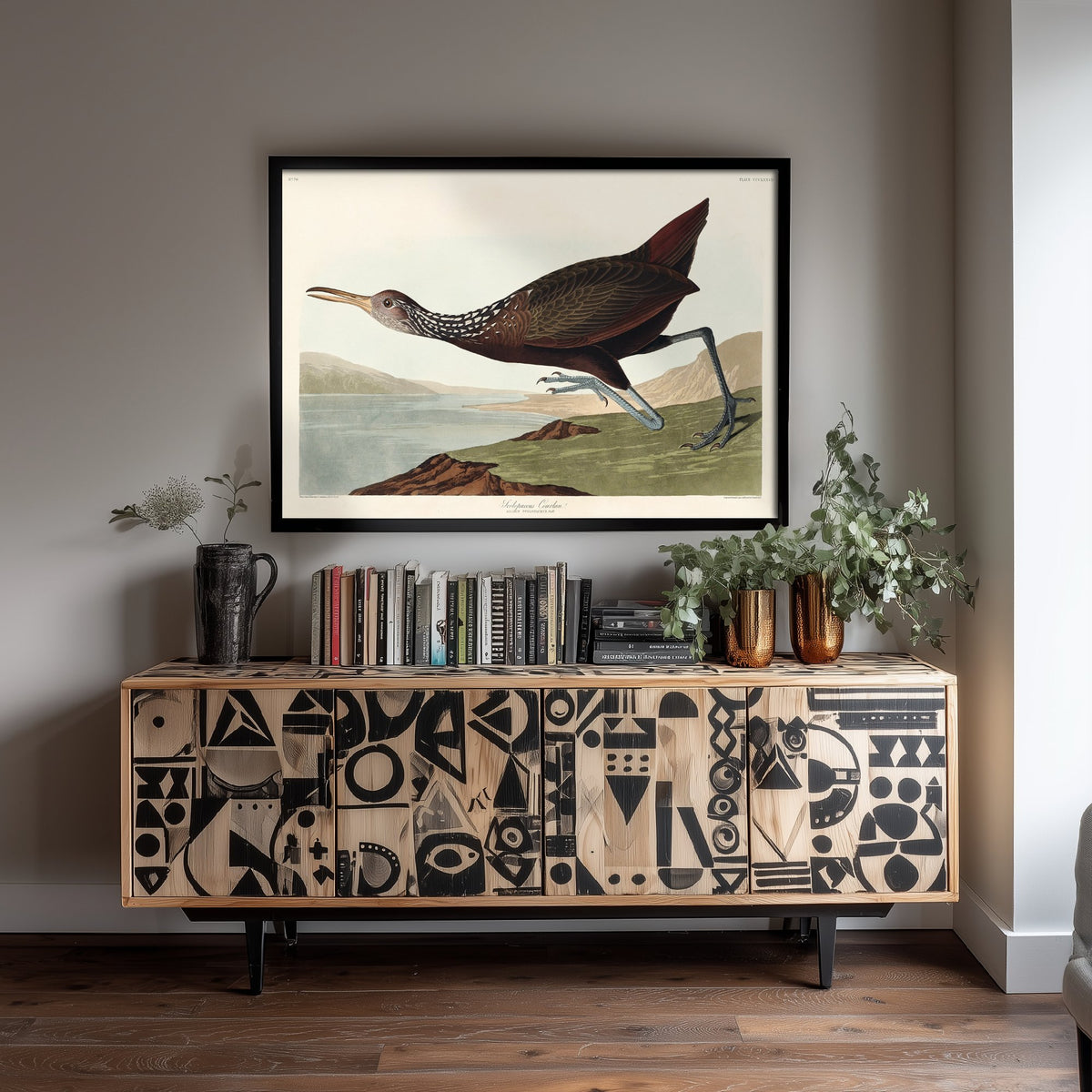 King Rail Art Print - John James Audubon Birds of America Poster - Vintage Limpkin Ornithology Illustration