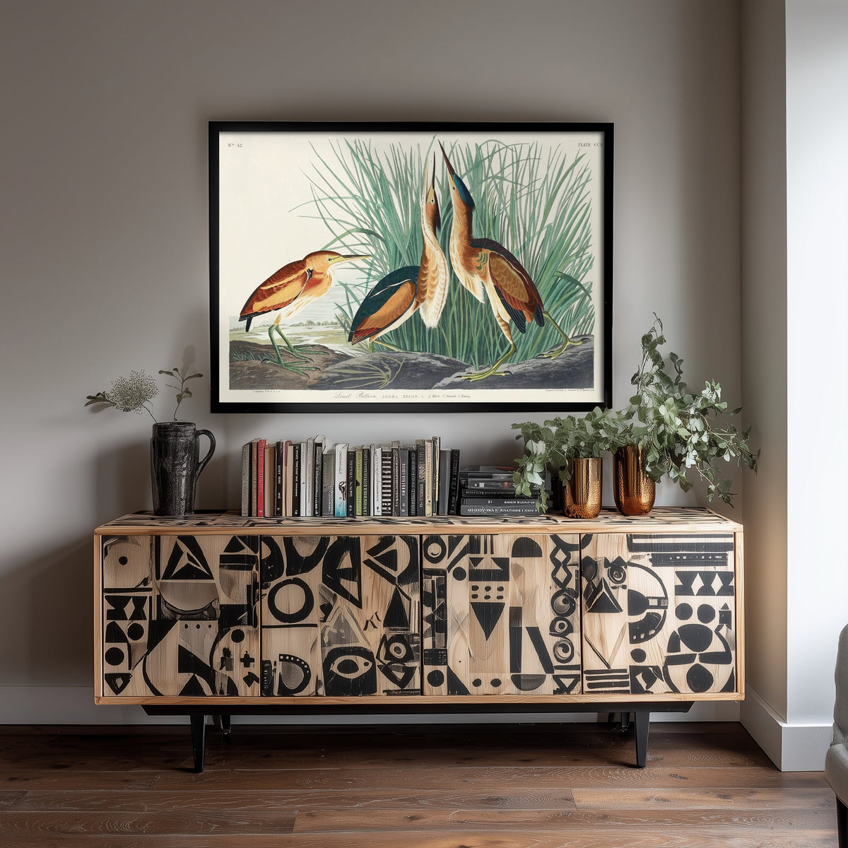 Least Bittern - John James Audubon Birds of America - Vintage Ornithology Art Print Poster Illustration