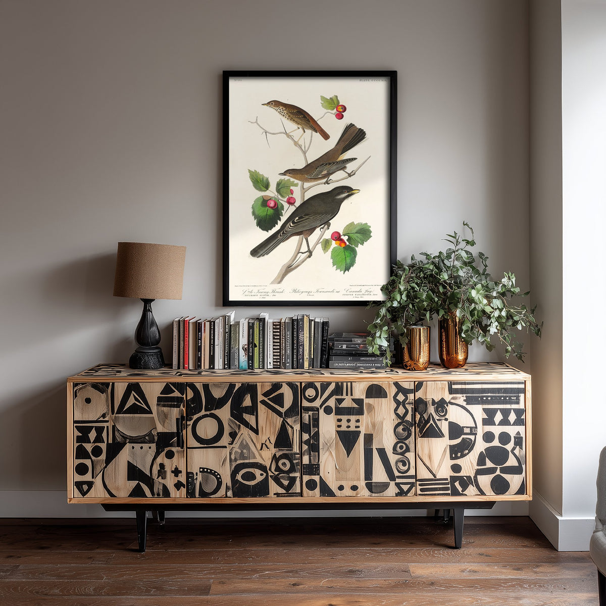 Veery Thrush Art Print - John James Audubon Birds of America - Vintage Ornithology Poster Illustration