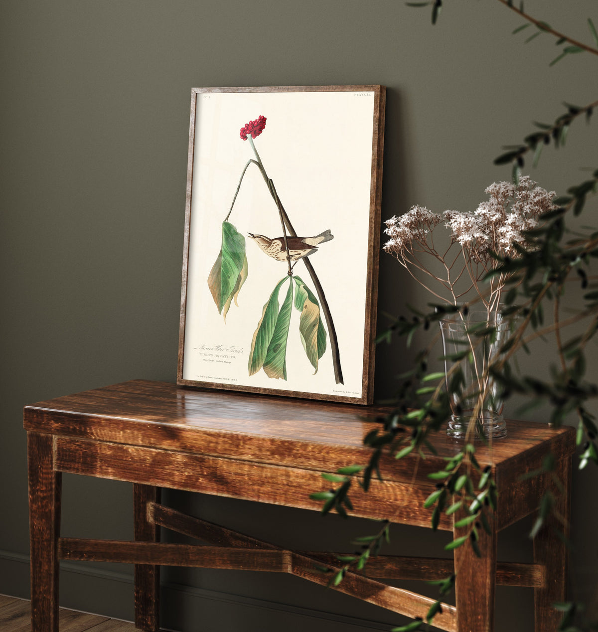 Louisiana Waterthrush Art Print - John James Audubon Birds of America - Vintage Ornithology Illustration Poster