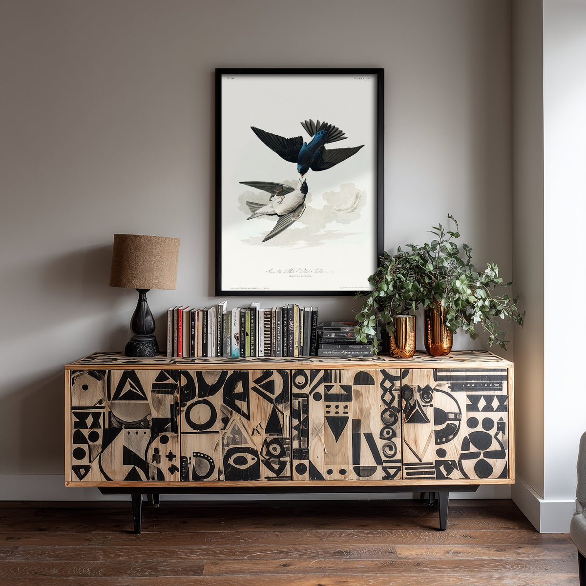 Marsh Wren Art Print - John James Audubon Birds of America - Vintage Ornithology Illustration Poster