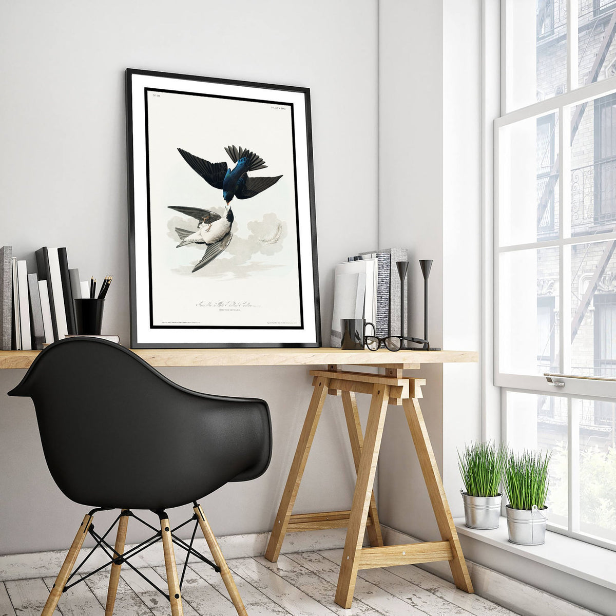 Marsh Wren Art Print - John James Audubon Birds of America - Vintage Ornithology Illustration Poster