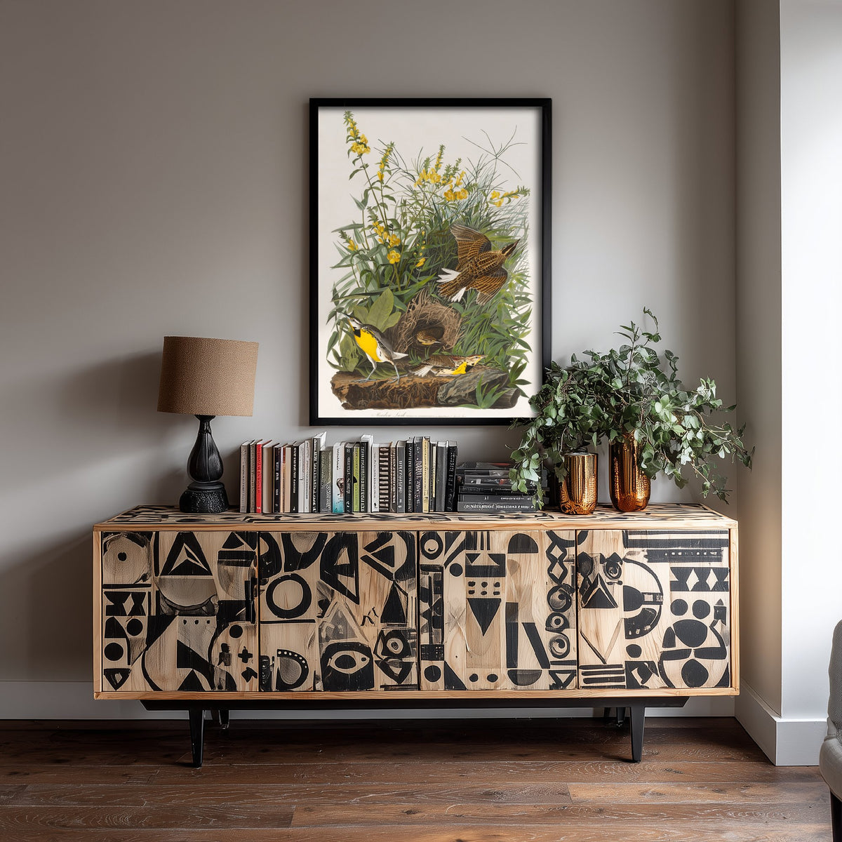 Eastern Meadowlark Art Print - John James Audubon Birds of America - Vintage Ornithology Illustration Poster