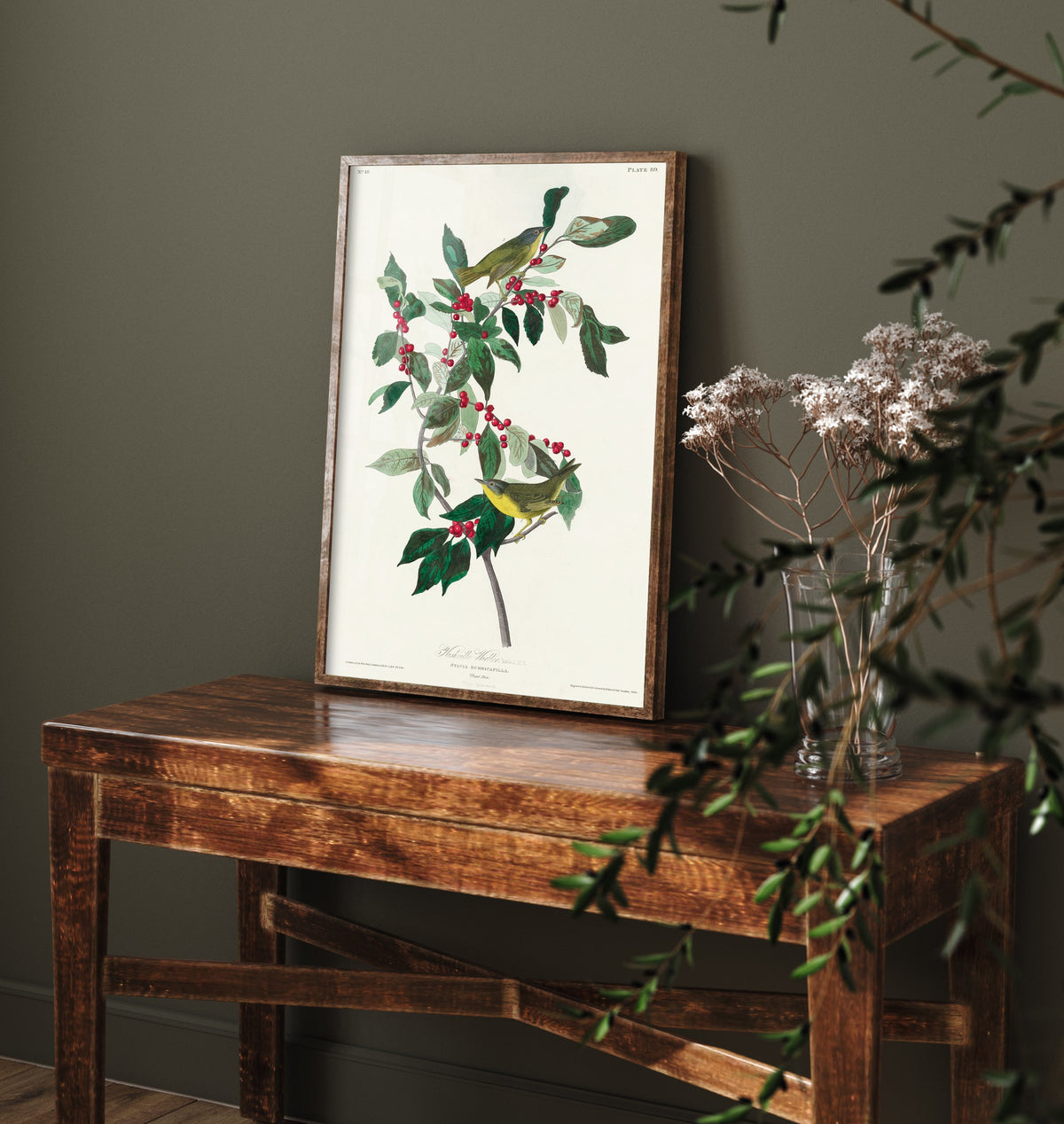 Nashville Warbler Art Print - John James Audubon Birds of America - Vintage Ornithology Illustration Poster