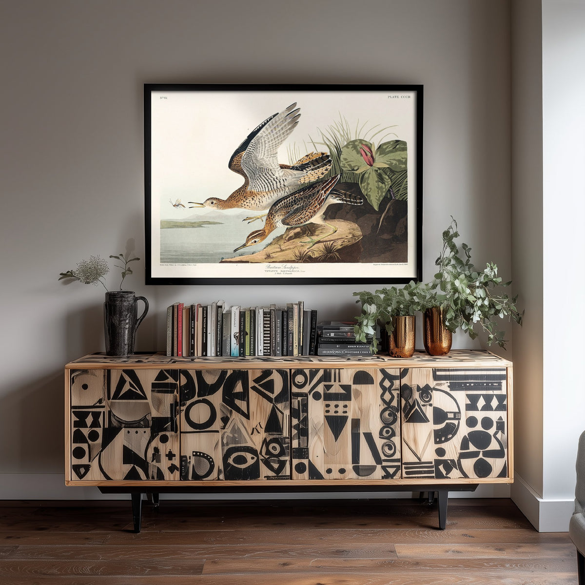Pectoral Sandpiper II - John James Audubon Birds of America - Vintage Shorebird Art Print Poster Illustration