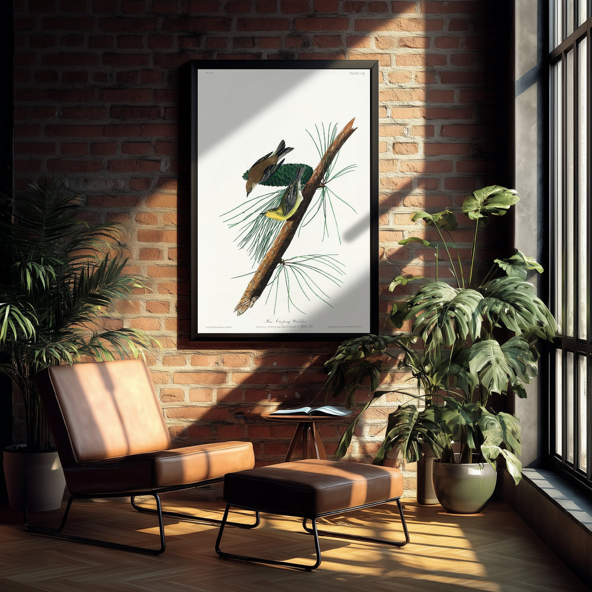 Pine Warbler Art Print - John James Audubon Birds of America - Vintage Ornithology Illustration Poster