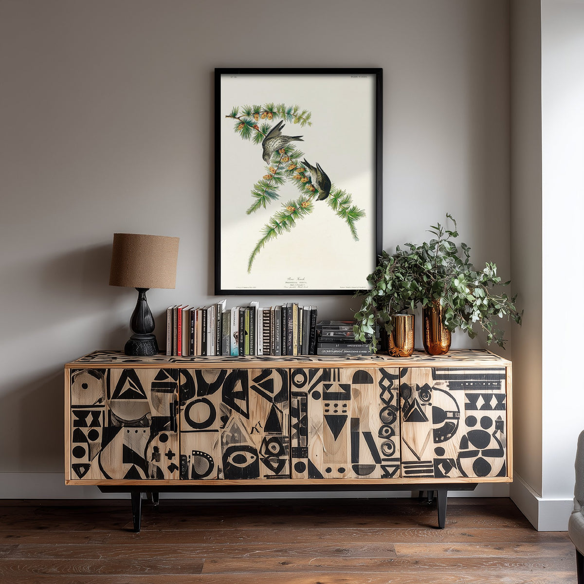 Pine Siskin Art Print - John James Audubon Birds of America - Vintage Ornithology Illustration Poster