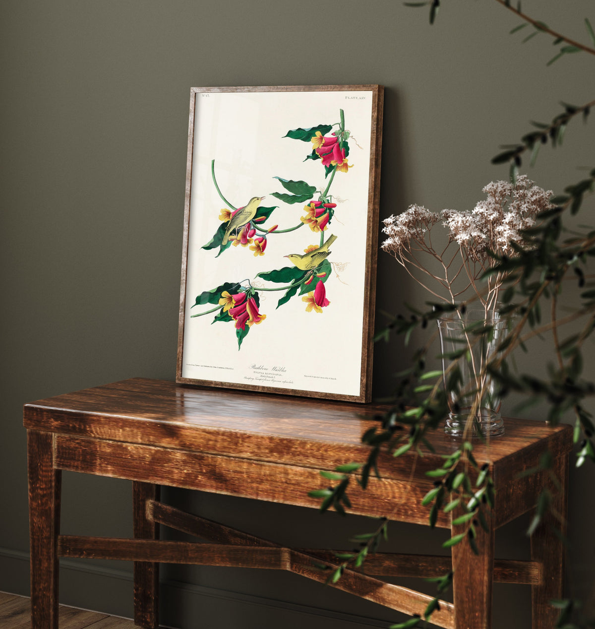 Rathbone Warbler Art Print - John James Audubon Poster - Birds of America Vintage Illustration