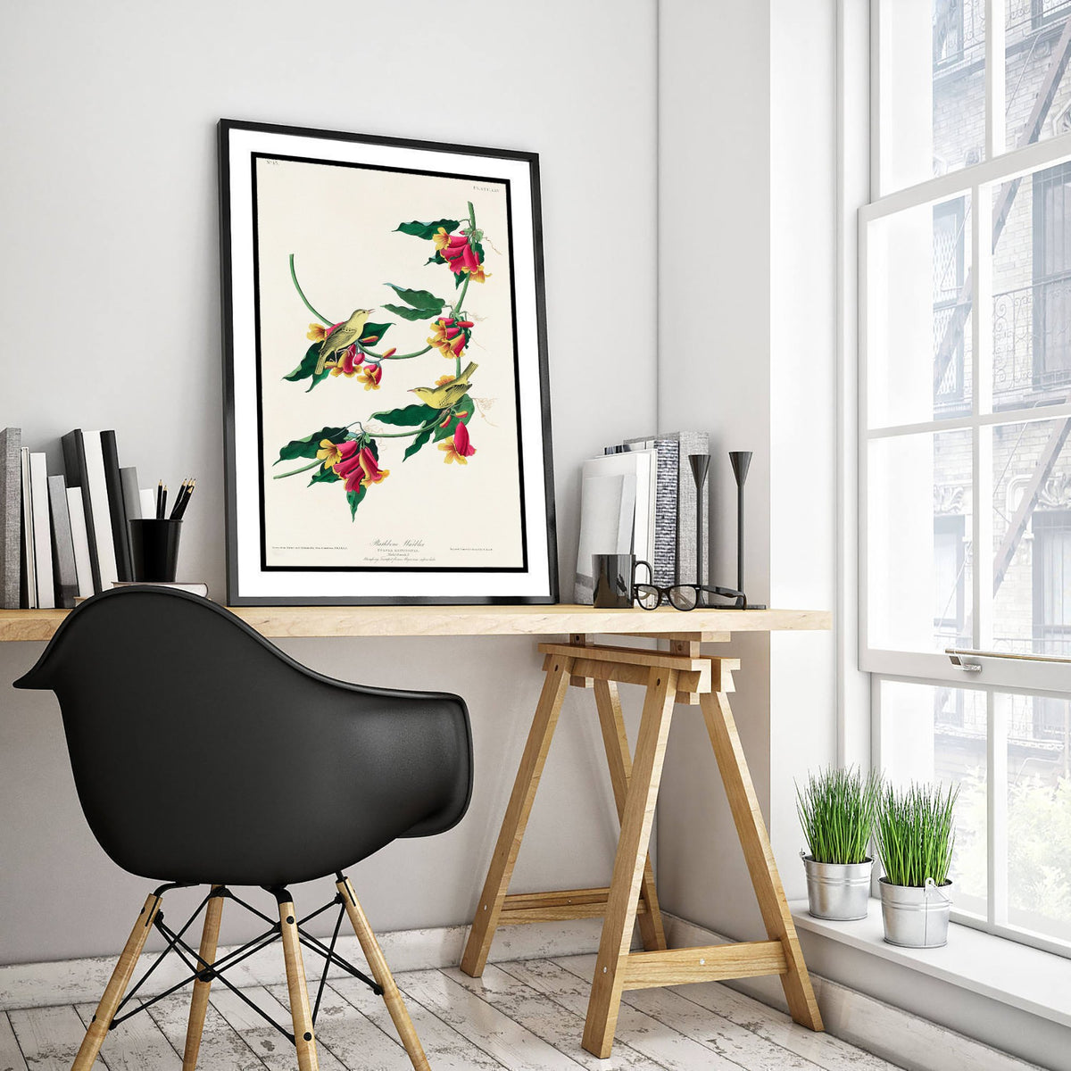 Rathbone Warbler Art Print - John James Audubon Poster - Birds of America Vintage Illustration
