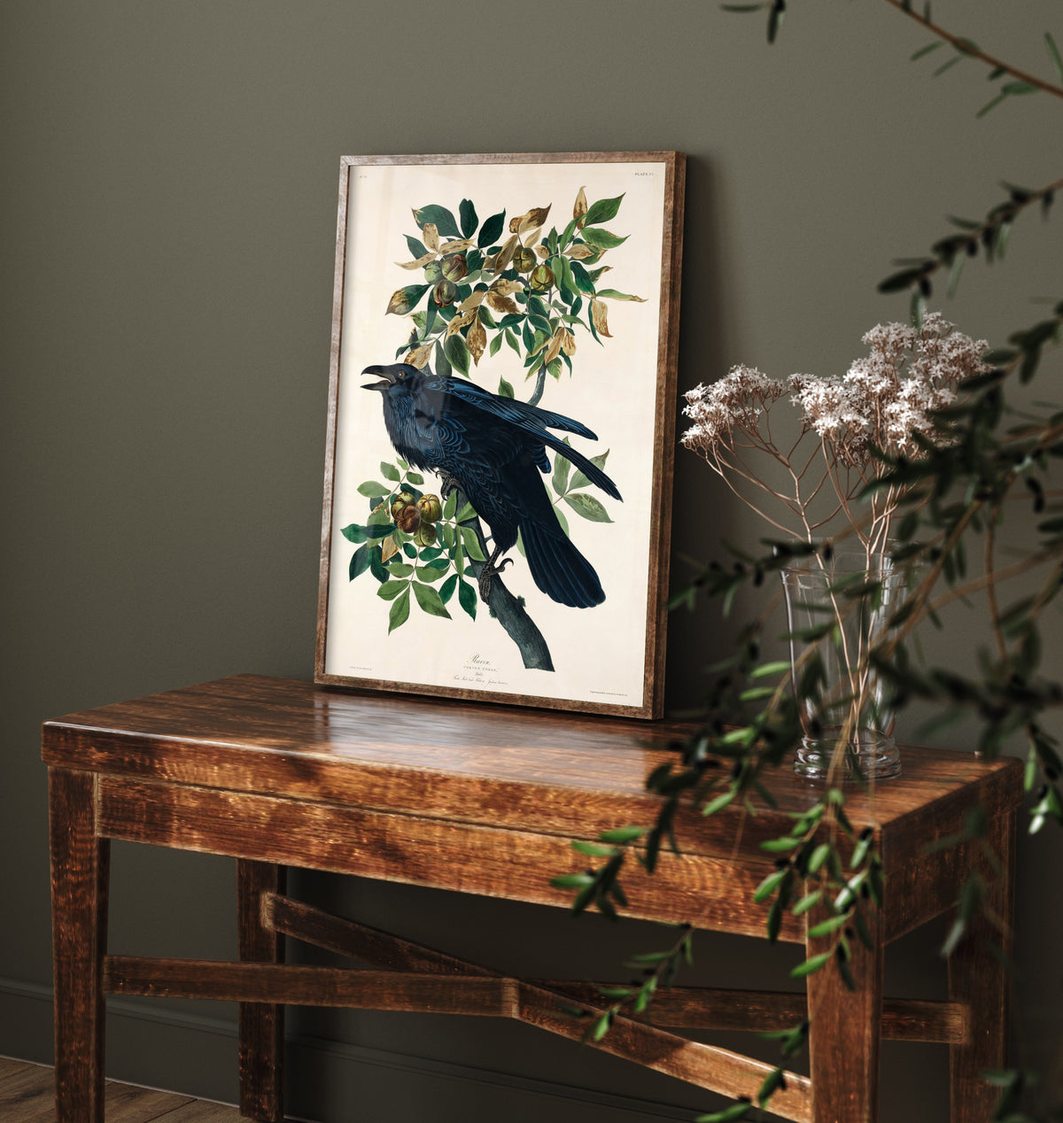 Common Raven Art Print - John James Audubon Poster - Birds of America Vintage Illustration