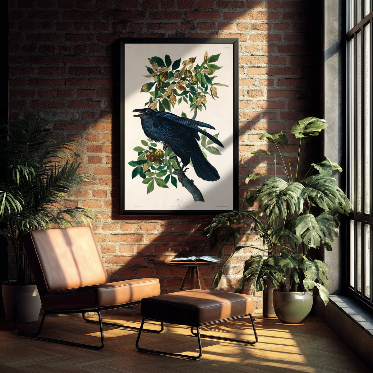 Common Raven Art Print - John James Audubon Poster - Birds of America Vintage Illustration