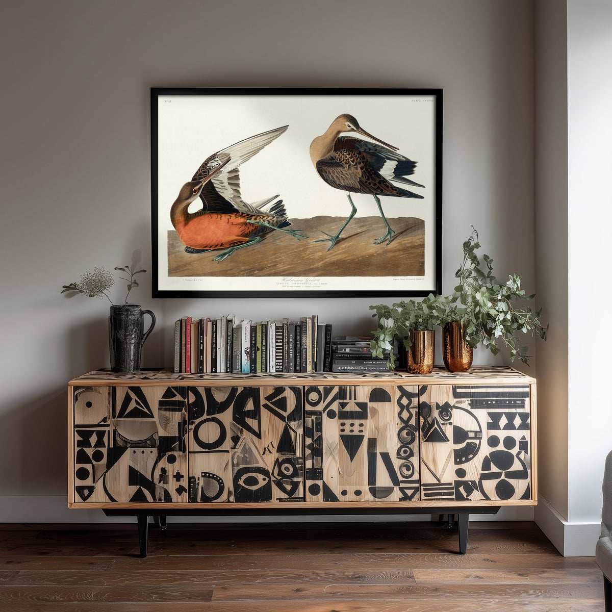 Red Knot Shorebird Art Print - John James Audubon Poster - Birds of America Vintage Illustration