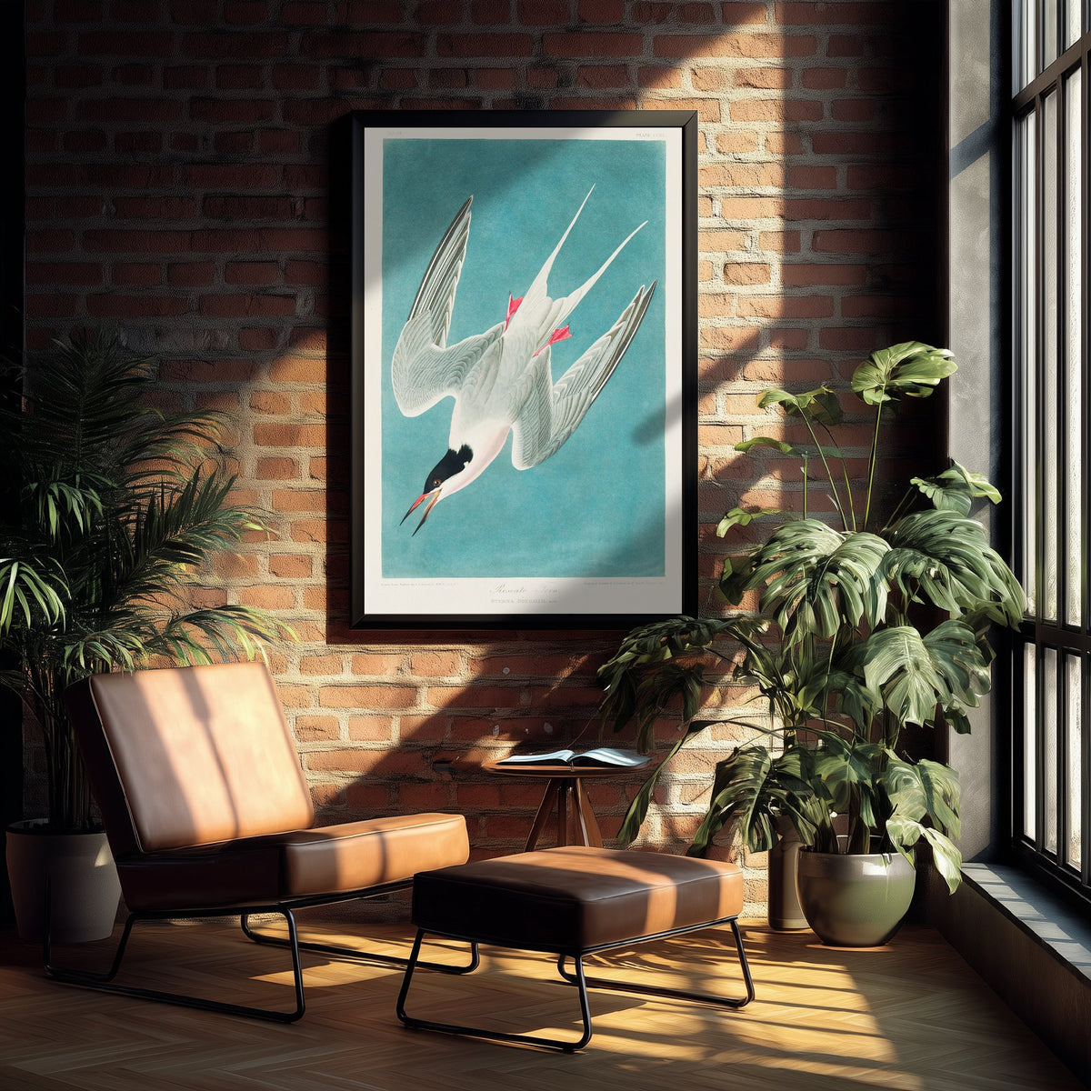 Roseate Tern Art Print - John James Audubon Birds of America - Vintage Ornithology Illustration Poster