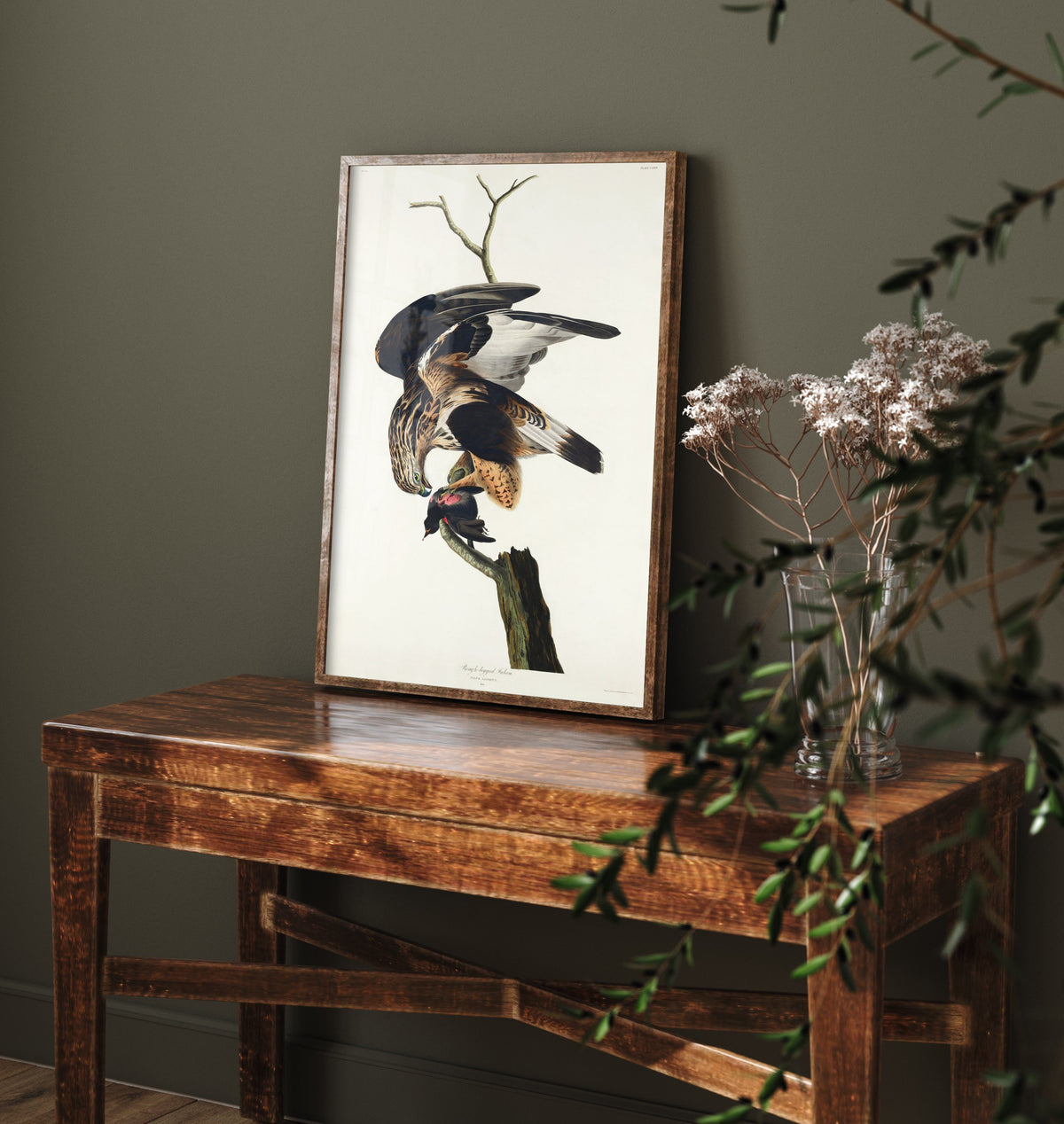 Rough-legged Hawk Art Print - John James Audubon Birds of America - Vintage Bird of Prey Illustration Poster