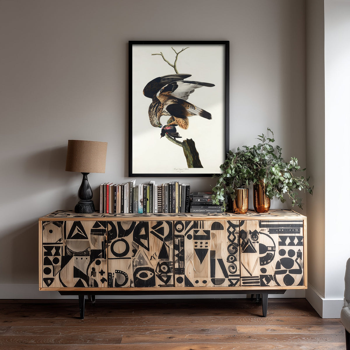 Rough-legged Hawk Art Print - John James Audubon Birds of America - Vintage Bird of Prey Illustration Poster