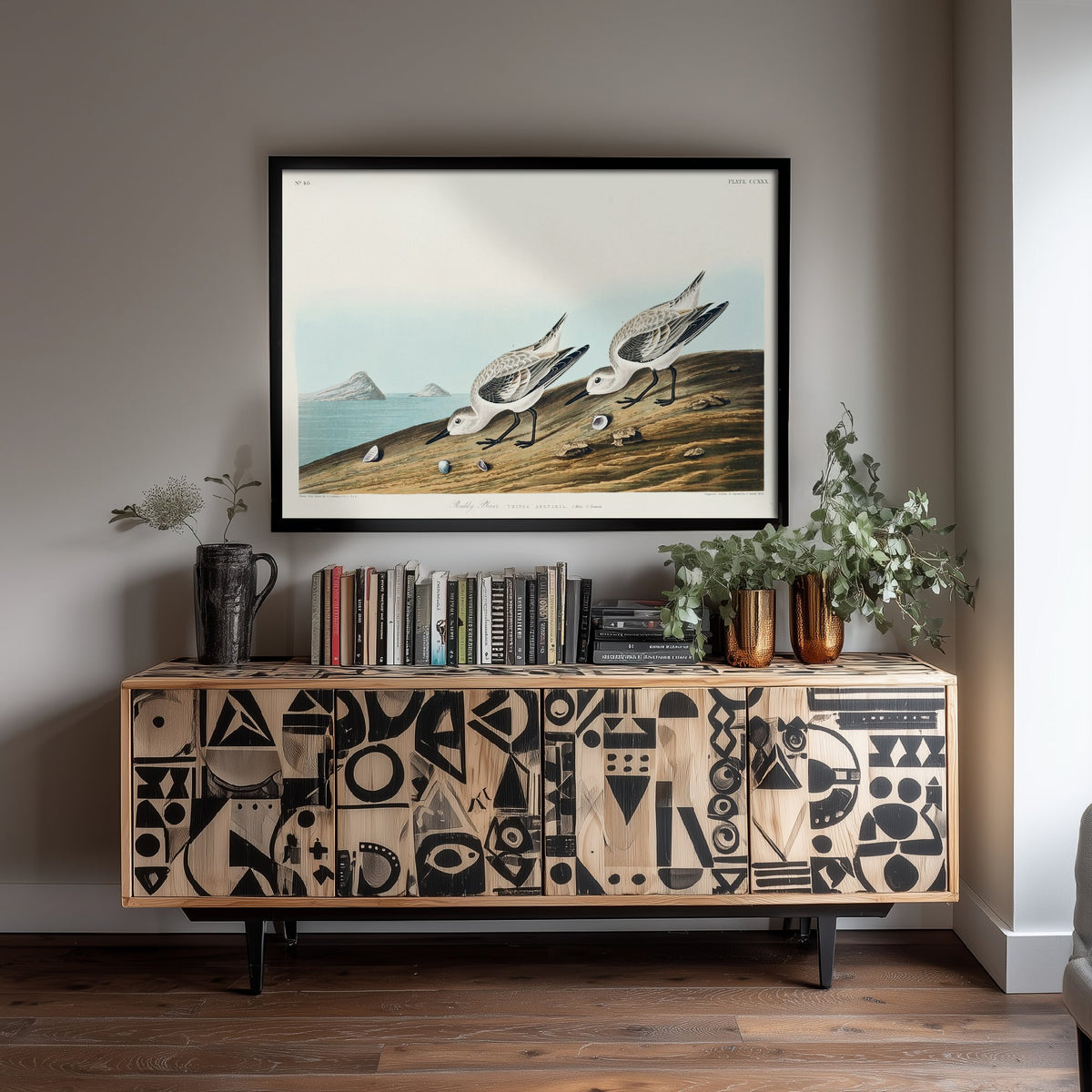 Sanderling Art Print - John James Audubon Birds of America - Vintage Ruddy Plover Shorebird Illustration Poster