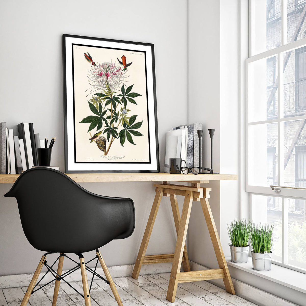 Rufous Hummingbird Art Print - John James Audubon Birds of America - Vintage Ornithology Illustration Poster