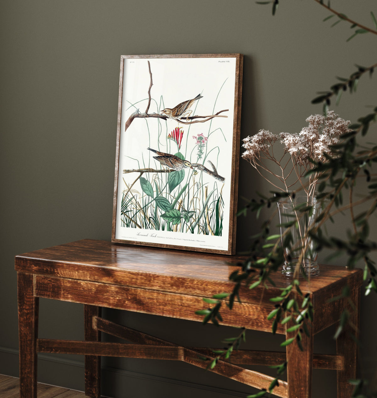 Savannah Sparrow Art Print - John James Audubon Birds of America - Vintage Ornithology Illustration Poster