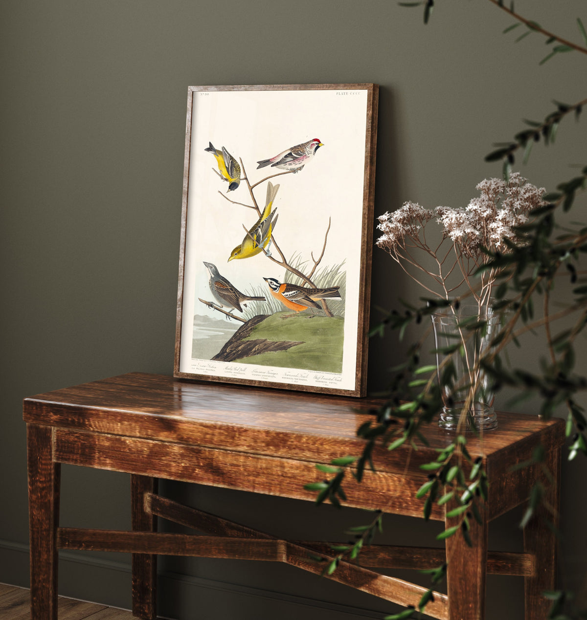 Smith's Longspur Art Print - John James Audubon Birds of America Poster - Vintage Ornithology Illustration