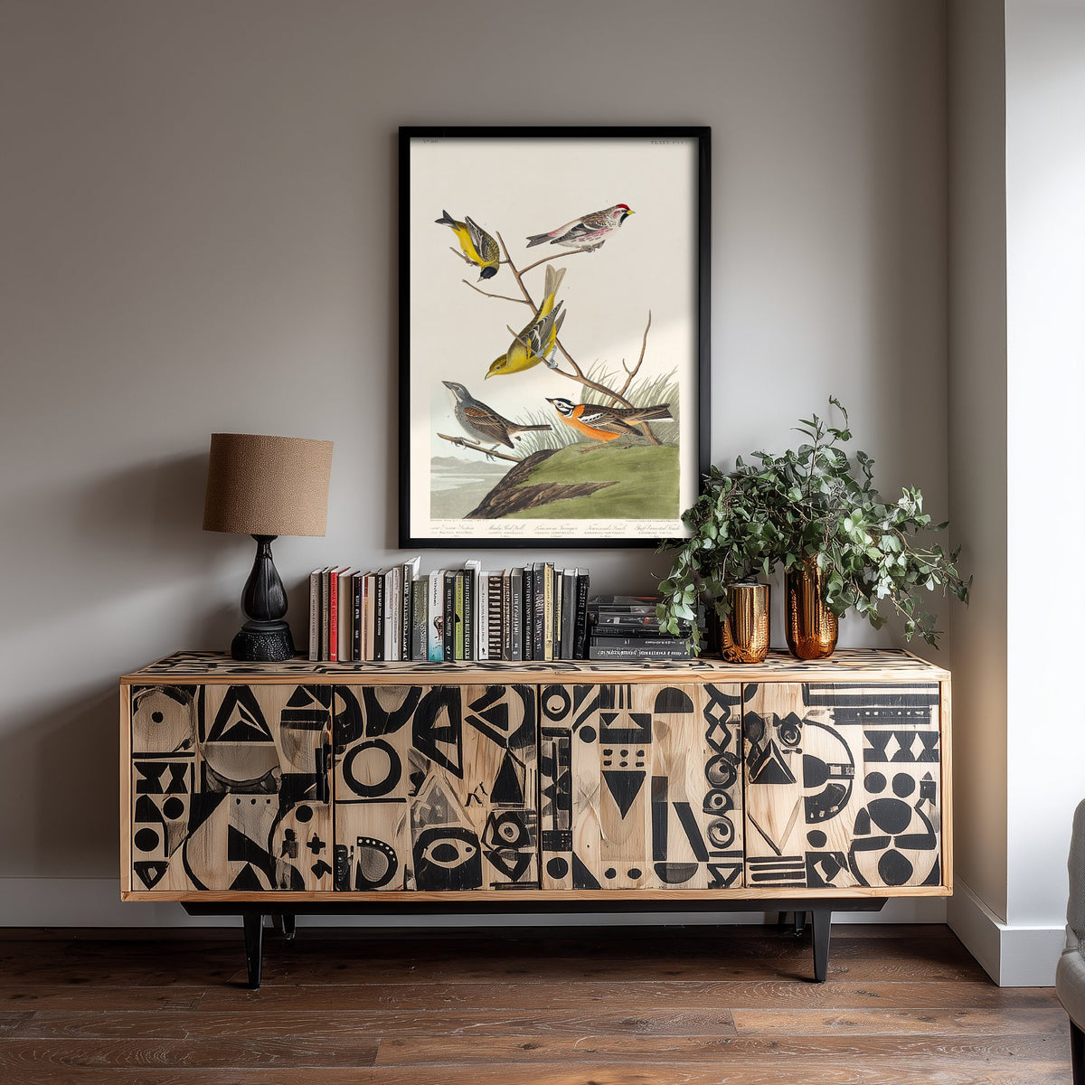 Smith's Longspur Art Print - John James Audubon Birds of America Poster - Vintage Ornithology Illustration