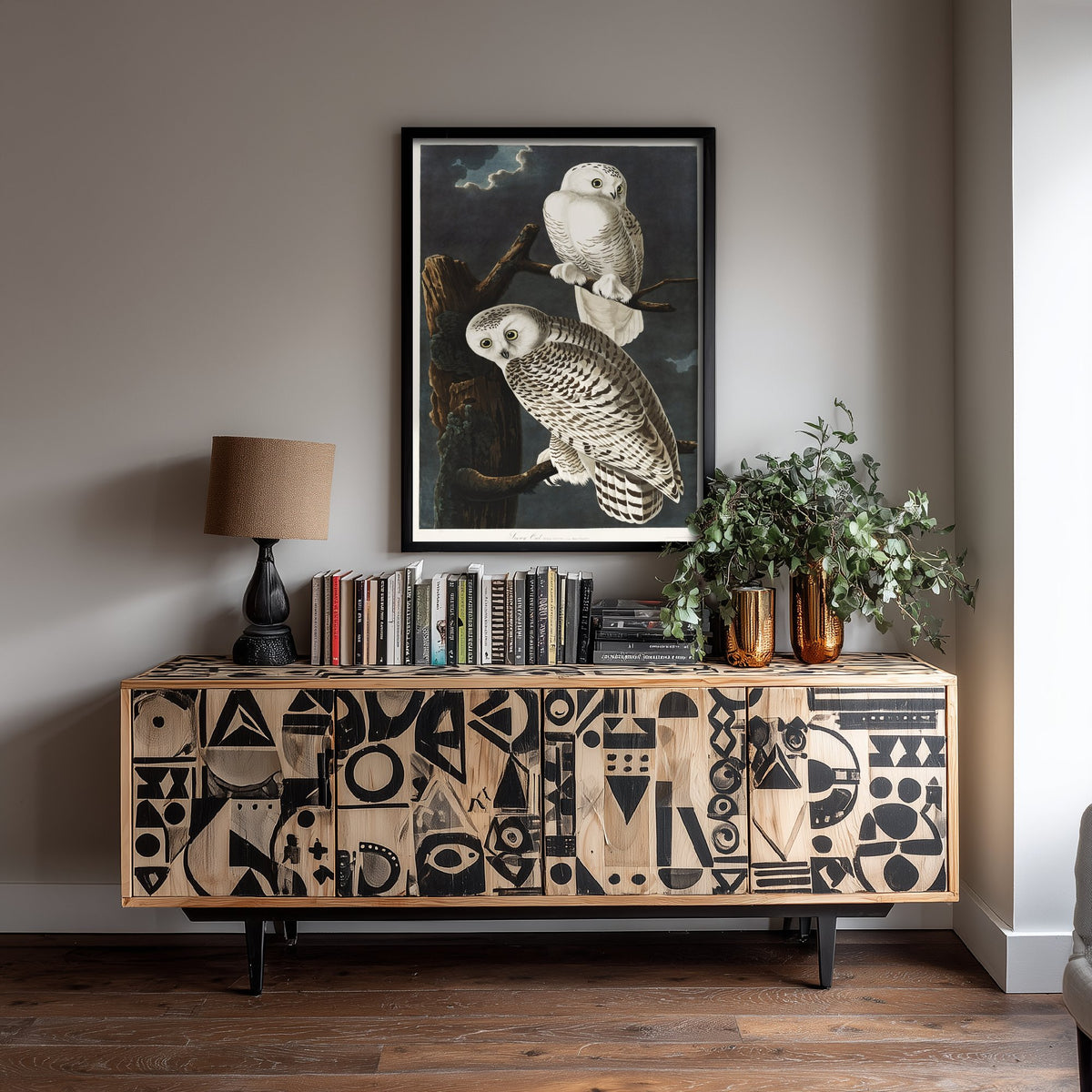 Snowy Owl Art Print - John James Audubon Birds of America Poster - Vintage Ornithology Illustration