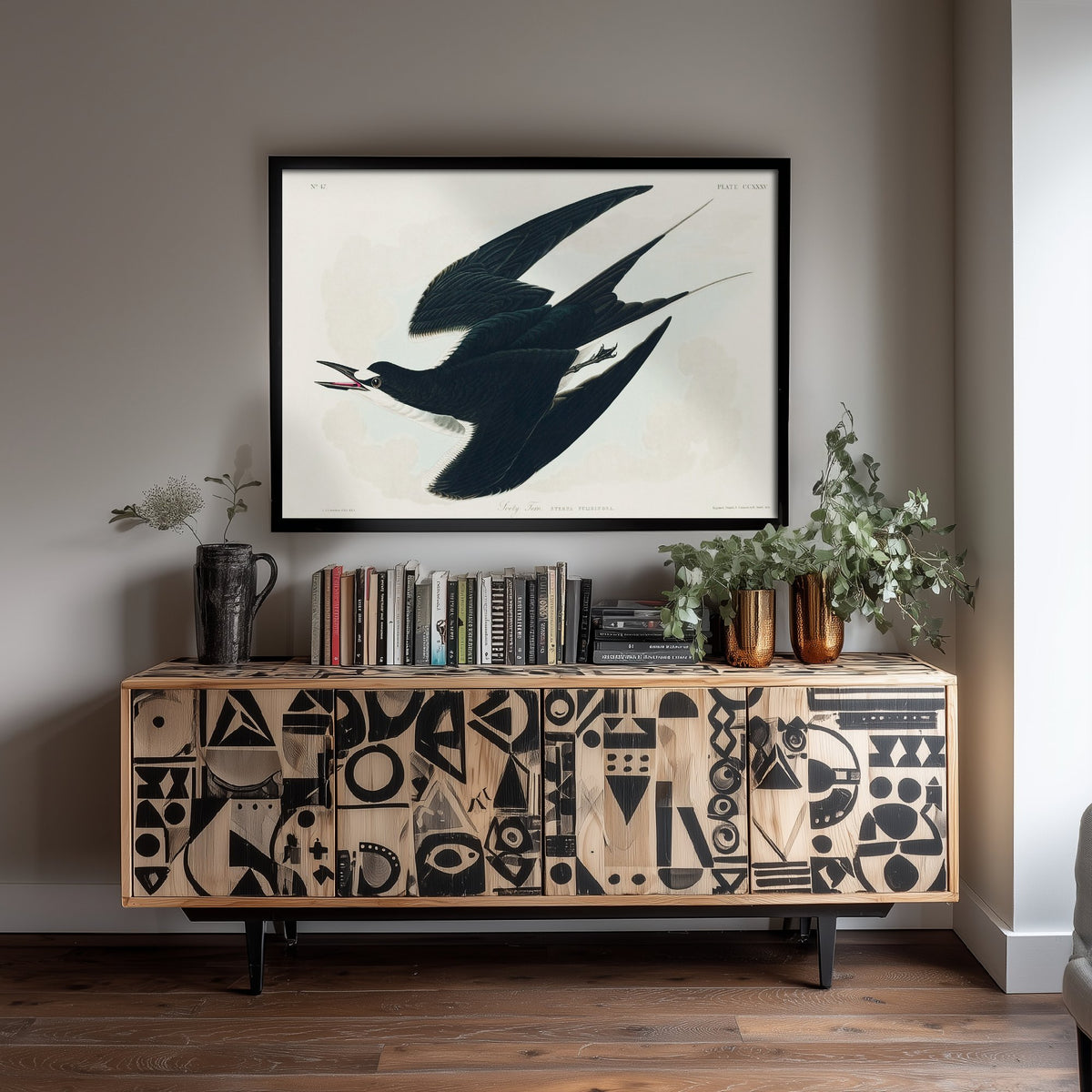 Sooty Tern Art Print - John James Audubon Birds of America Poster - Vintage Ornithology Illustration