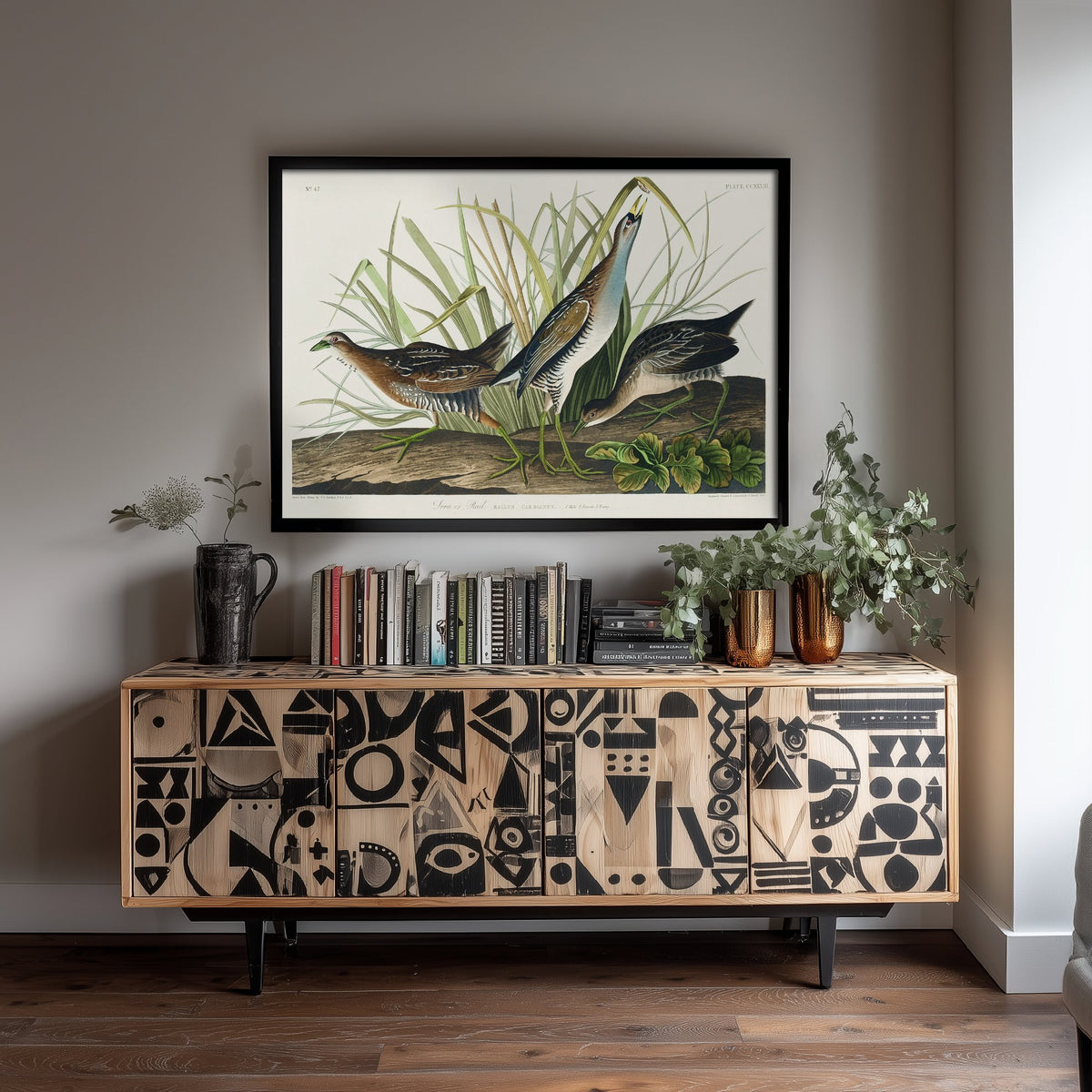 Sora Rail Art Print - John James Audubon Birds of America Poster - Vintage Ornithology Illustration