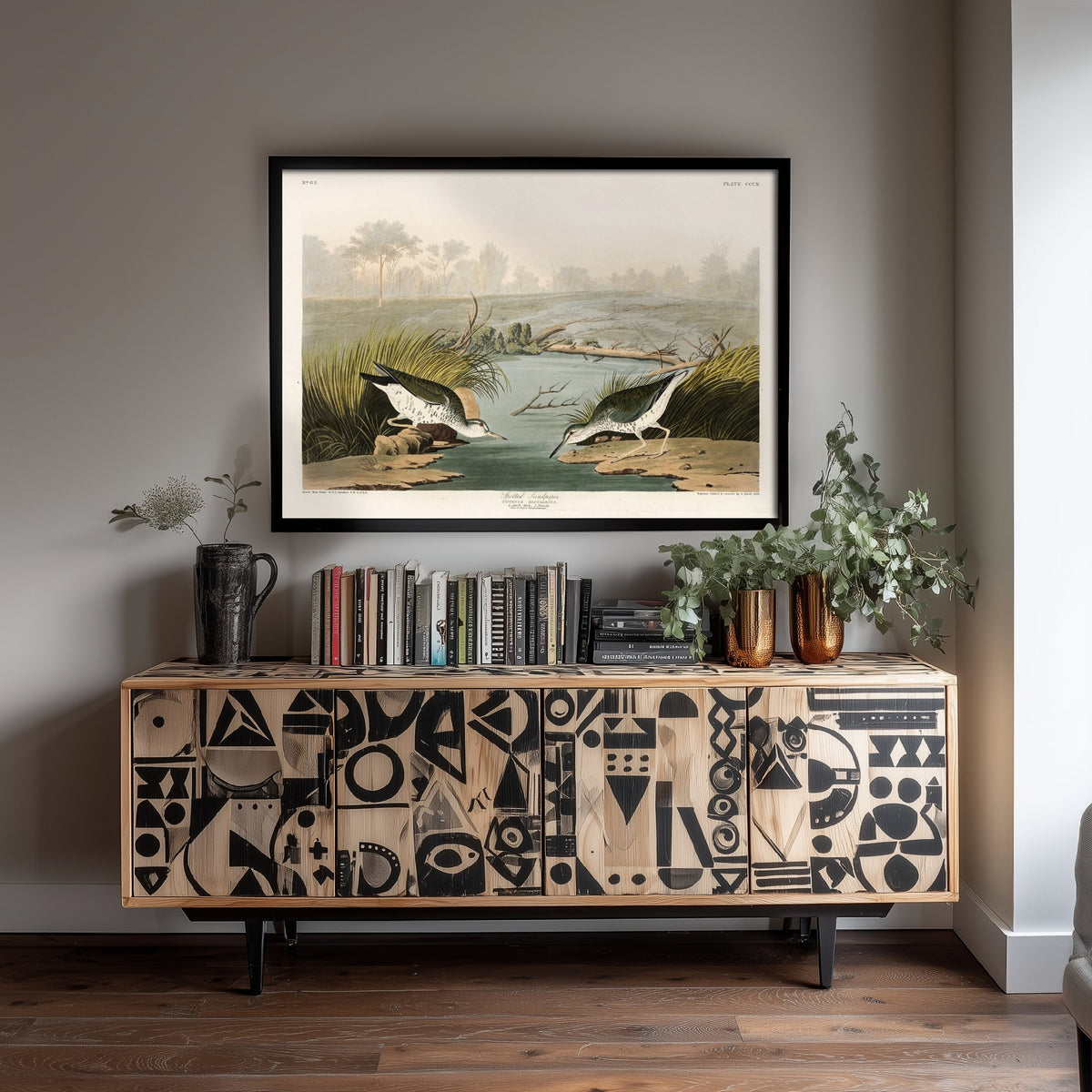 Spotted Sandpiper Art Print - John James Audubon Birds of America - Vintage Ornithology Illustration Poster