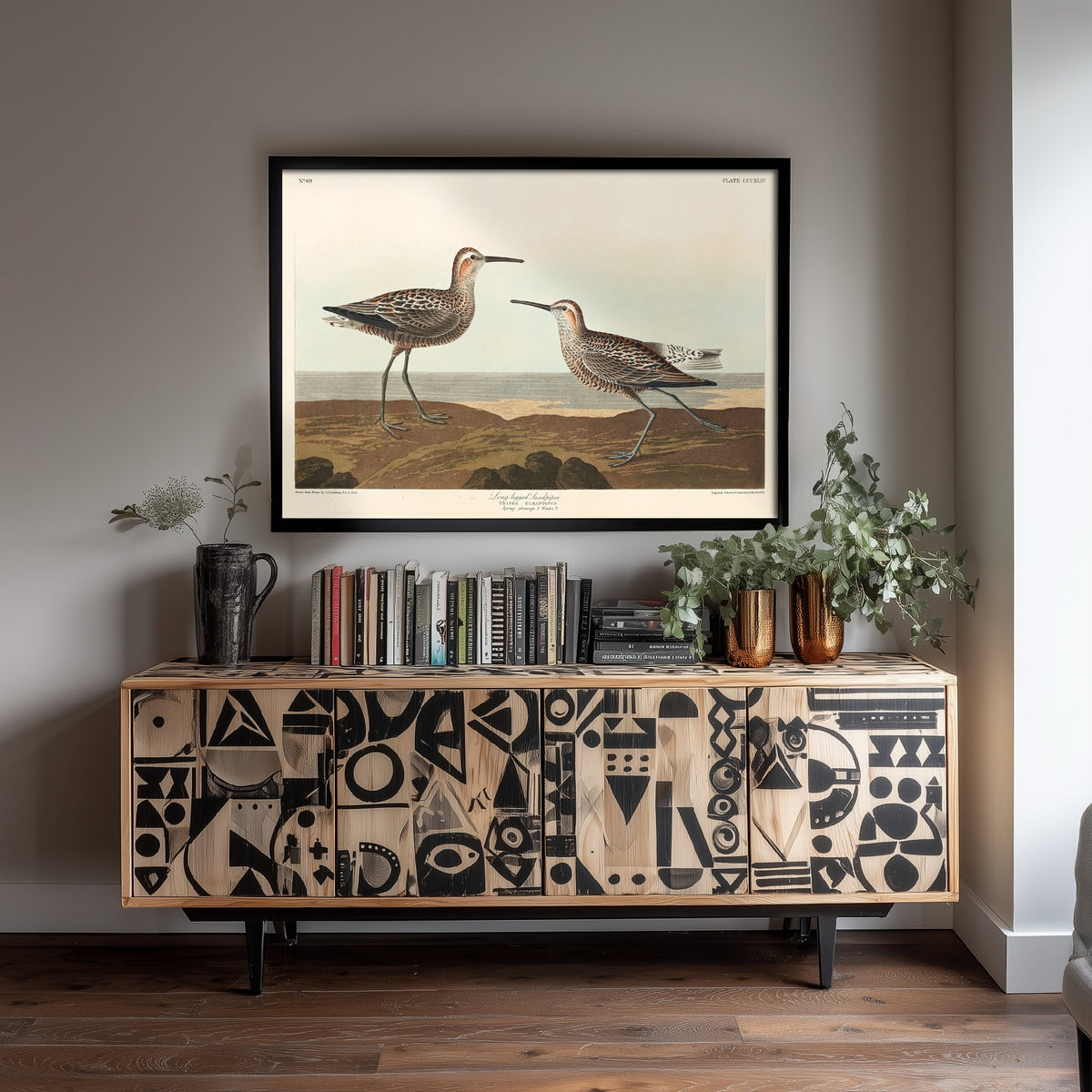 Stilt Sandpiper Art Print - John James Audubon Birds of America - Vintage Ornithology Illustration Poster