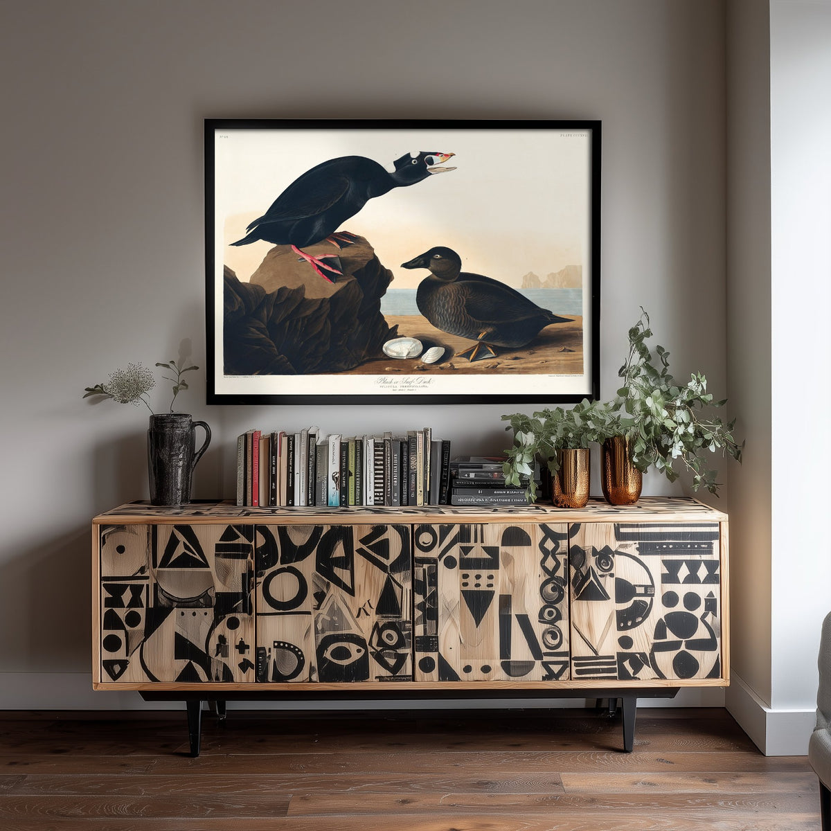 Surf Scoter Art Print - John James Audubon Birds of America - Vintage Ornithology Illustration Poster