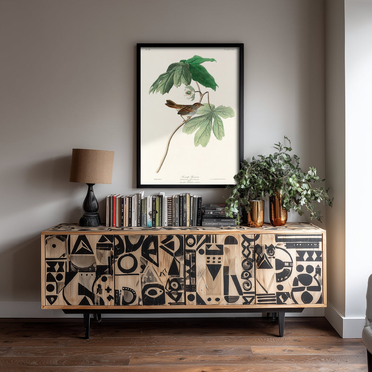 Swamp Sparrow Art Print - John James Audubon Birds of America - Vintage Ornithology Illustration Poster